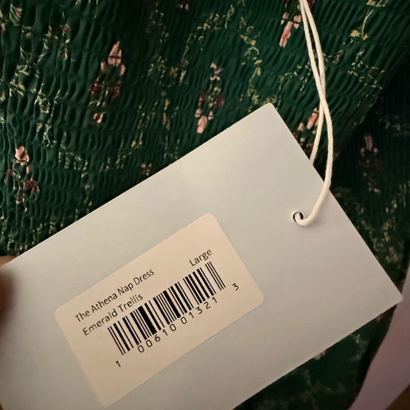 NWT Athena Hill House Emerald Floral Dress - Picture 3 of 3